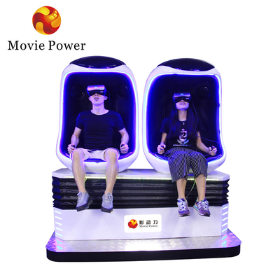 2 นักเล่น Virtual Reality 9d Egg Chair Vr รอลเลอร์โคสเตอร์ เกมส์แมชชีน