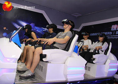 หกที่นั่งผู้เล่น 9D Simulator 9D VR Cinema ใบรับรอง CE สำหรับสวนสนุก