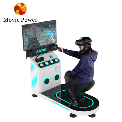 1 นักเล่น 9 มิติ เครื่องจําลองความเป็นจริงแบบเวอร์ชัวร์ การขี่ม้า VR เกมส์แมชชีนเหรียญ