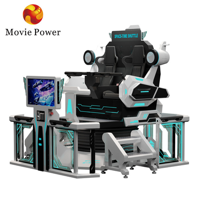 ความปลอดภัย 9d Vr ห้องหนัง 2 ที่นั่ง Vr รอลเลอร์โคสเตอร์ ซิมูเลอเตอร์เก้าอี้ 360 Motion Ride