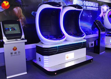 CE ภาพที่มีรูปทรง 9D VR Cinema ลักษณะพิเศษที่นั่งคู่ / สามครั้งแว่นตา VR 9D