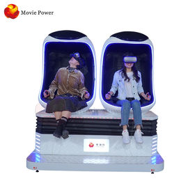 สวนสนุก Virtual Reality Simulator 9d Vr อุปกรณ์เก้าอี้ไข่ในโรงภาพยนตร์พร้อม 2 ที่นั่ง