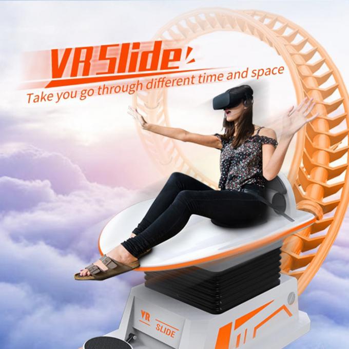 Motion Simulator Entertainment VR Machine อุปกรณ์เล่นเกมรถไฟเหาะเสมือนจริง 9d 0