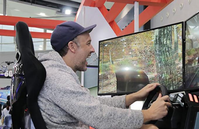 สวนสนุกรถ VR Racing Simulator ห้องนักบิน Virtual Reality Gaming Machine 1