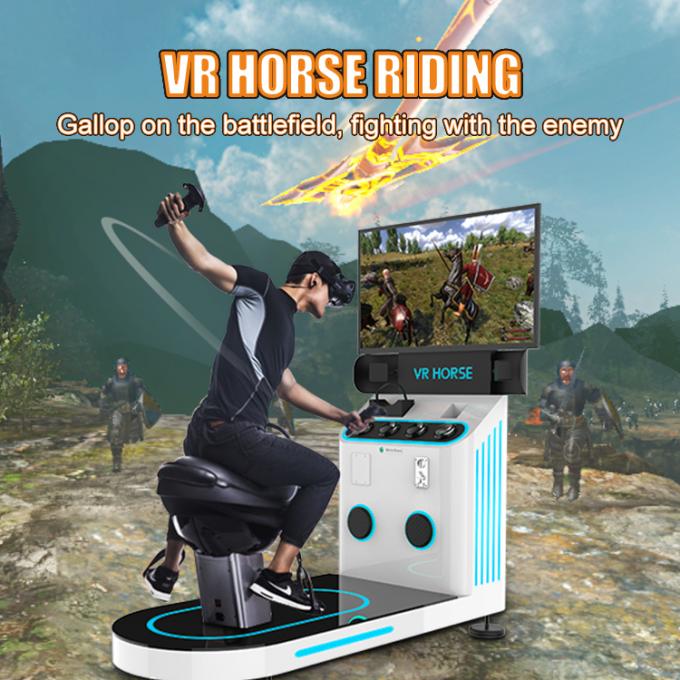เกมหยอดเหรียญ VR Virtual Reality Simulator Horse 9d Experience เกมแข่งรถจำลอง 0