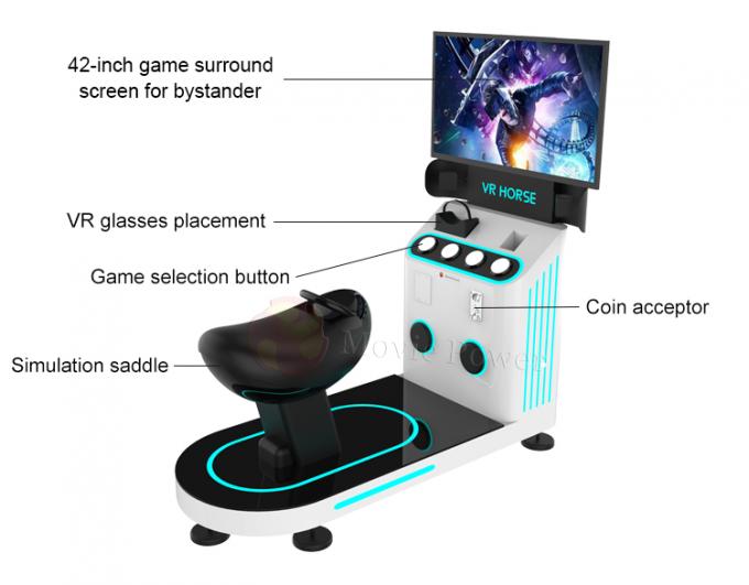 เกมหยอดเหรียญ VR Virtual Reality Simulator Horse 9d Experience เกมแข่งรถจำลอง 2