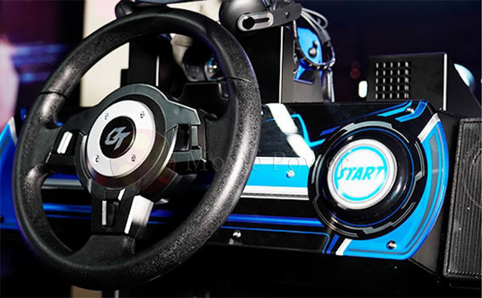 VR การแข่งขันสําหรับสนามเด็กในห้อง รายการการแข่งขันการขับรถ ซิมูเลอเตอร์ออนไลน์เกมความเป็นจริงจริง 9D VR อุปกรณ์การเล่น 5