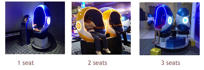 9d Vr Egg Cinema Vr โรงละครโรงภาพยนตร์ Motion Chair Simulator สำหรับขาย Vr Roller Coaster 360 สำหรับห้างสรรพสินค้า 2
