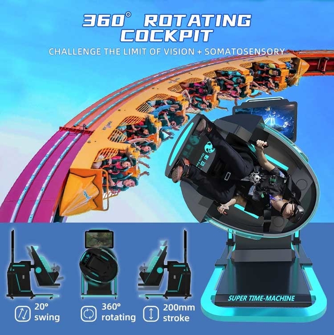 4KW Deepoon E3 9D VR Simulator สำหรับพิพิธภัณฑ์สวนสนุก 5