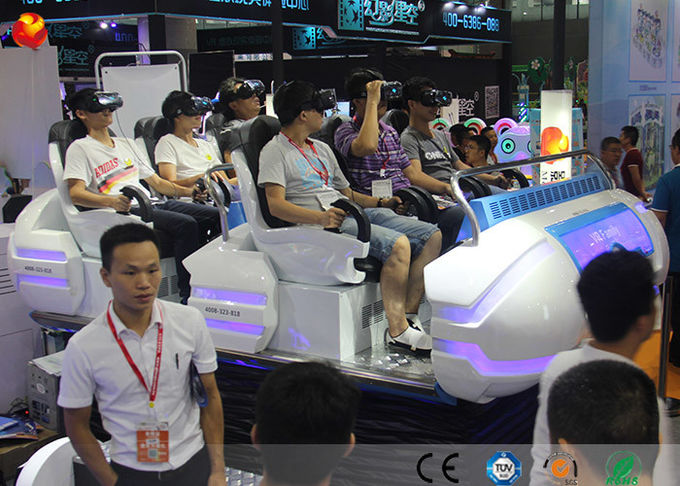 แพลตฟอร์มแบบไดนามิก 9D Virtual Reality Simulator Vr Family Cinema เก้าอี้ชุดเครื่องเกม 3