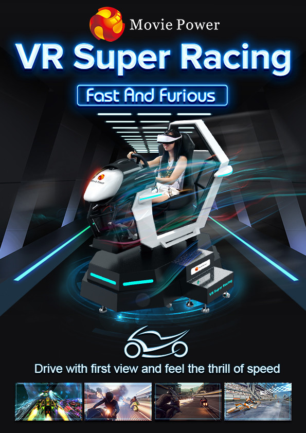 360 Rotating VR Simulator รถแข่งขัน รถสนุก รถขับรถ Simulator Arcade เกมขับรถ 0