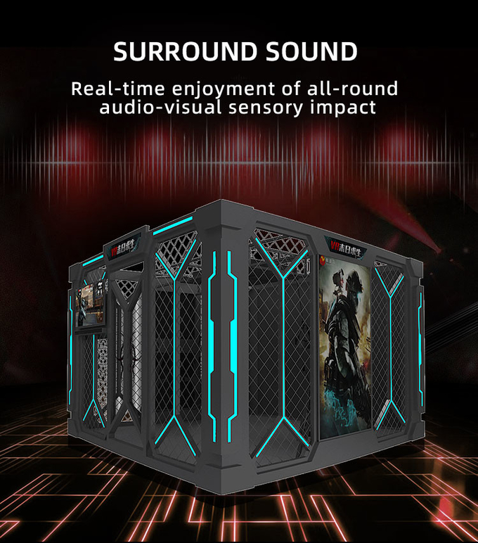 9d VR ยิงซิมูเลอร์ VR ห้อง VR เดินเว็บไซต์ เกมจริงเสมือนจริง Multiplayer Zombie Arcade Machine 5