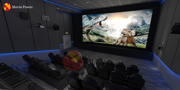 โรงภาพยนตร์ 3 มิติเสมือนจริง 5d เก้าอี้โรงหนังไฟฟ้า 1