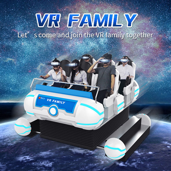 อุปกรณ์แนวคิดธุรกิจขนาดเล็ก 6 ที่นั่ง Family 9d Virtual Reality Cinema Machine Simulator 0